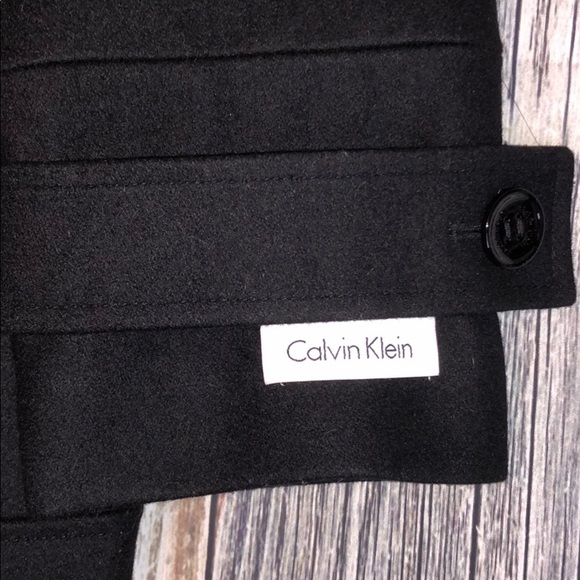 Calvin Klein Men’s Black Wool Blend Jacket SZ XL - Picture 8 of 16